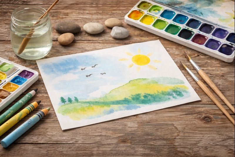 Virtual Art and Mindfulness Class for Little Birds Ages 5-8
