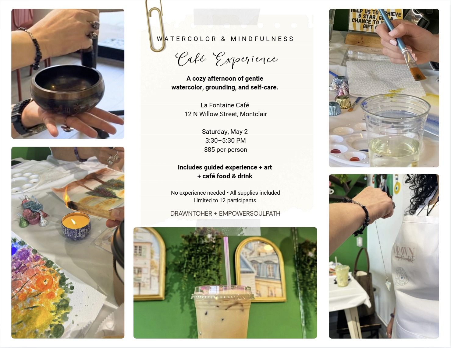 Watercolor + Mindfulness Experience in Montclair, NJ