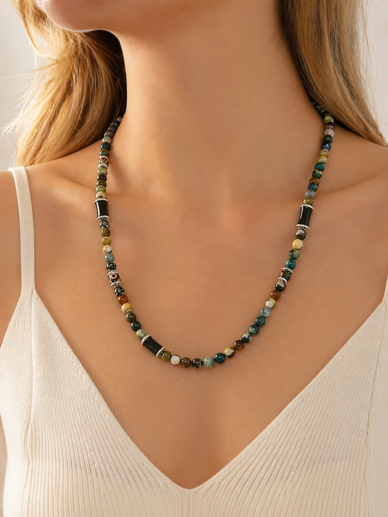 7 Chakra Natural Stone Necklace